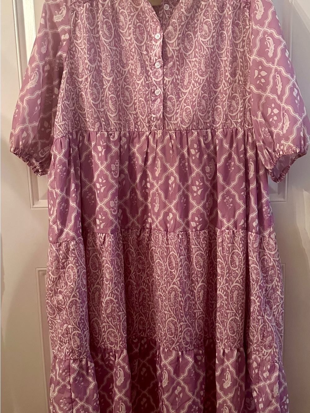 EUC Lavender and White Dress